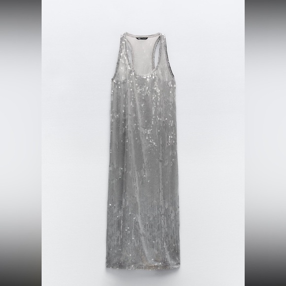 ZARA SEQUIN DRESS - Picture 6 of 14